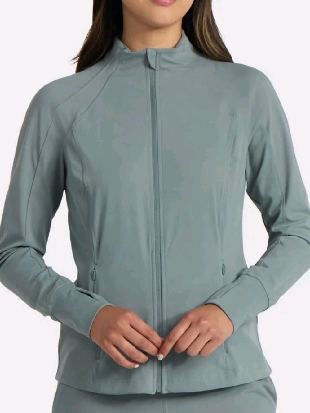 Avia Lightweight Zip-Front Active Jacket Olive Green